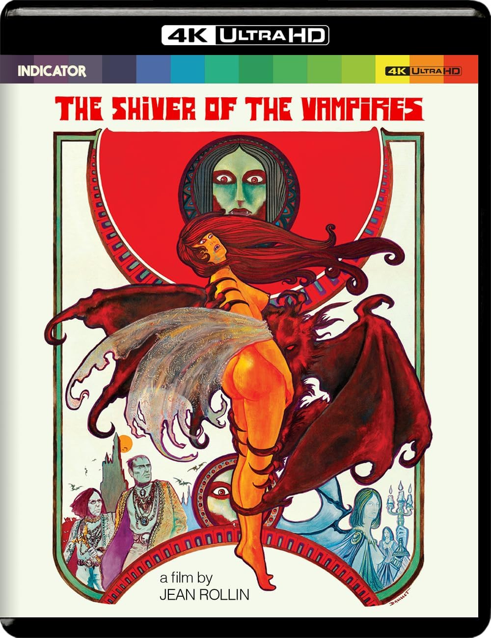 “The Shiver of the Vampires” 4K UHD Blu-ray cover with illustrated vampire imagery.