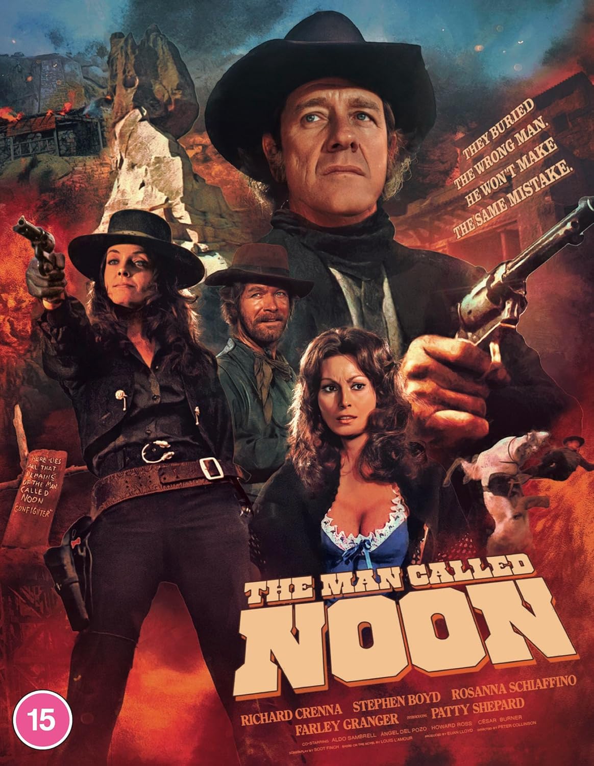 “The Man Called Noon” Blu-ray cover featuring Richard Crenna and Rosanna Schiaffino.