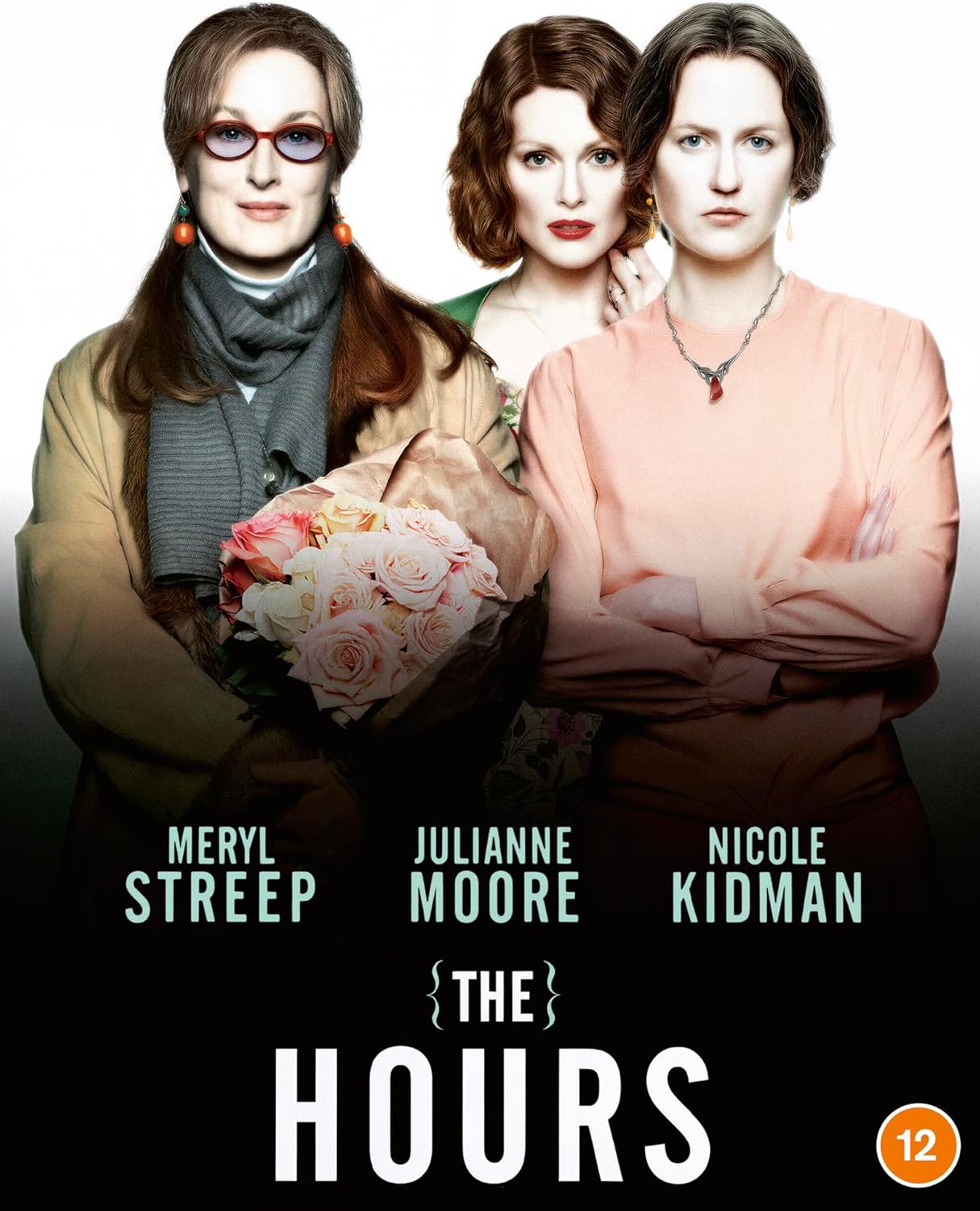 Meryl Streep, Julianne Moore, and Nicole Kidman pose for The Hours movie poster.