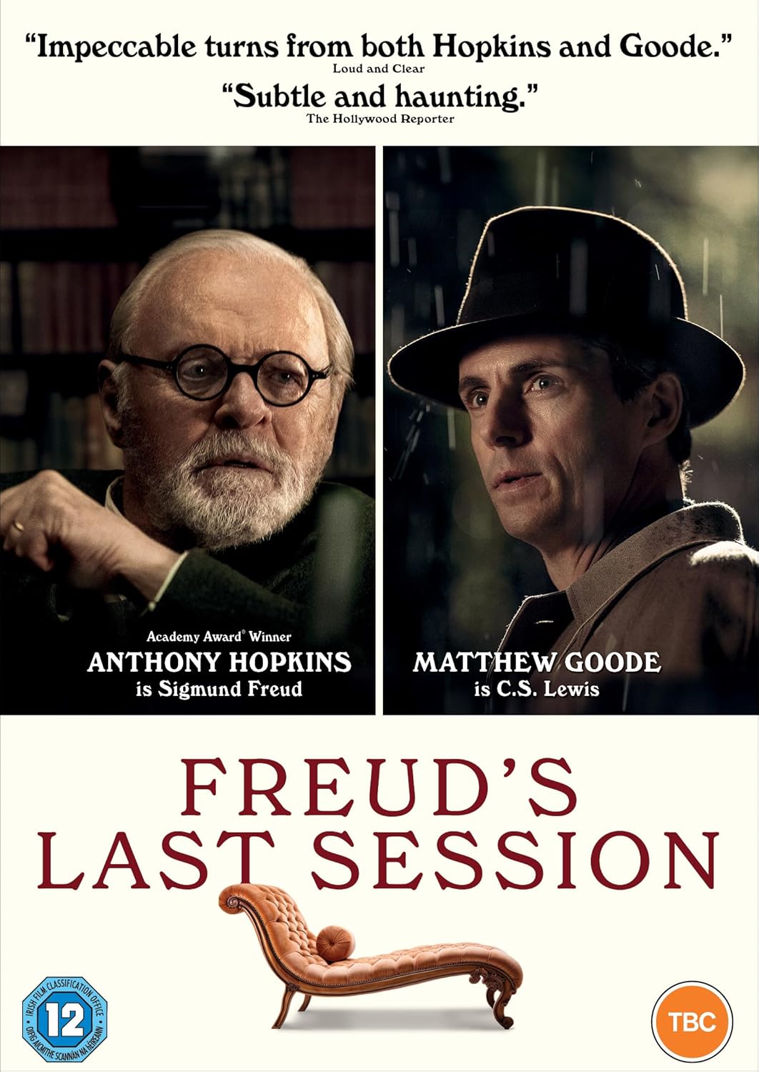 DVD cover featuring Anthony Hopkins and Matthew Goode as Freud and Lewis.