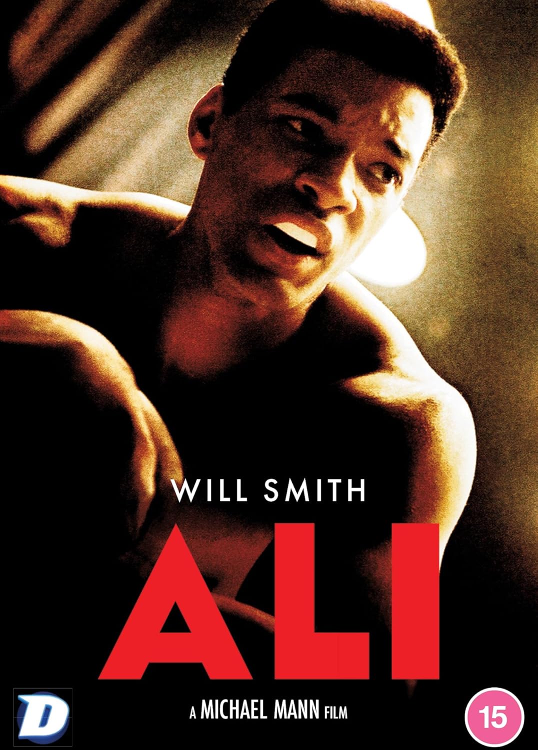 DVD cover for "Ali" featuring Will Smith as Muhammad Ali.