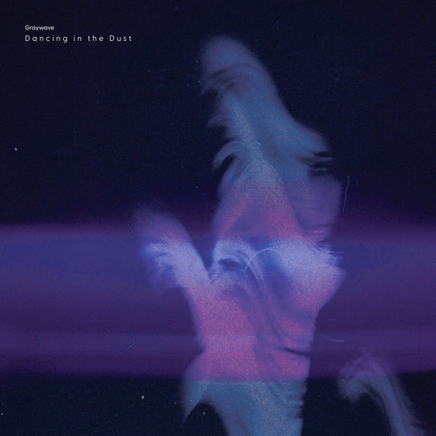 CD cover for Graywave’s “Dancing In The Dust” featuring a blurred figure.
