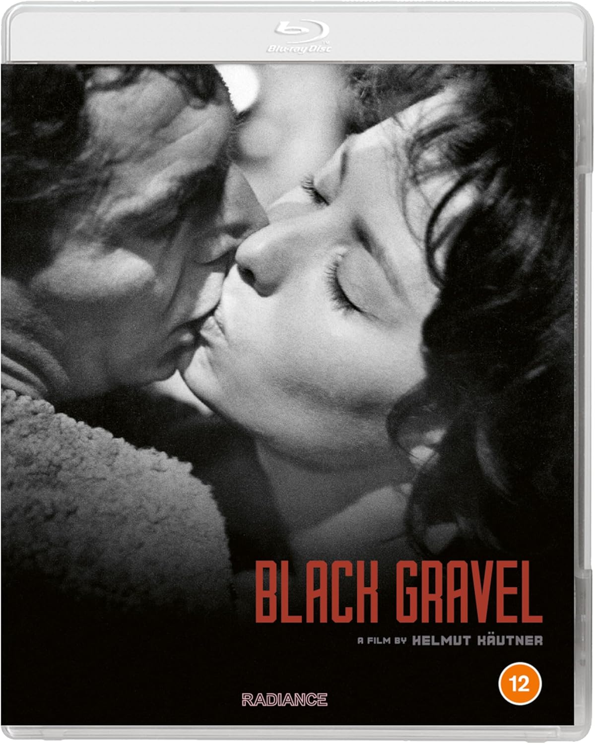 Black Gravel Blu-ray cover featuring a close-up of a couple embracing.