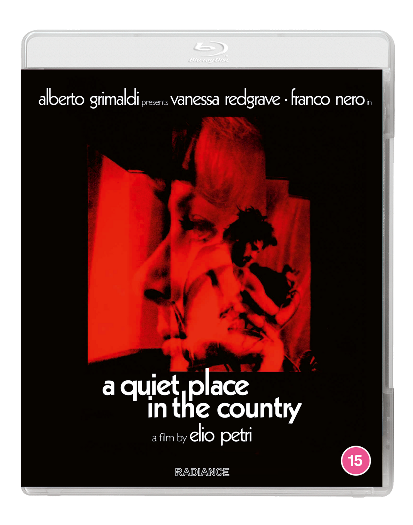 Blu-ray cover for "A Quiet Place in the Country" with a distressed image.