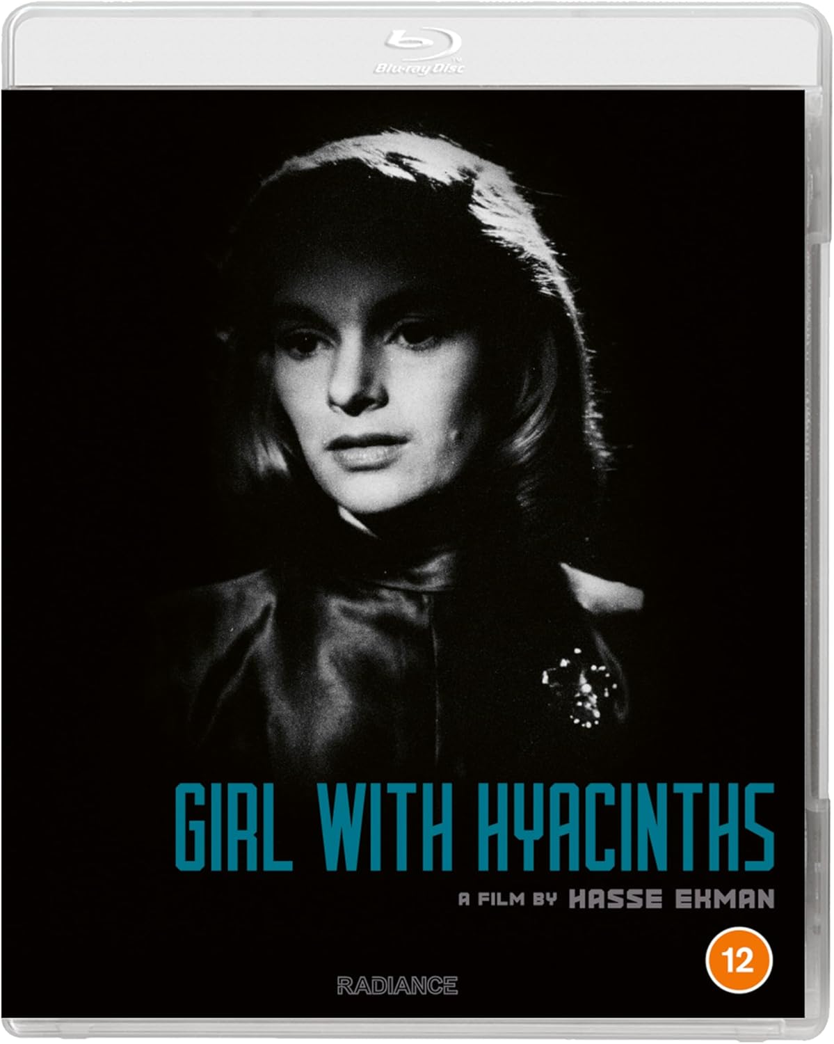 Blu-ray cover featuring a black and white portrait of a woman.