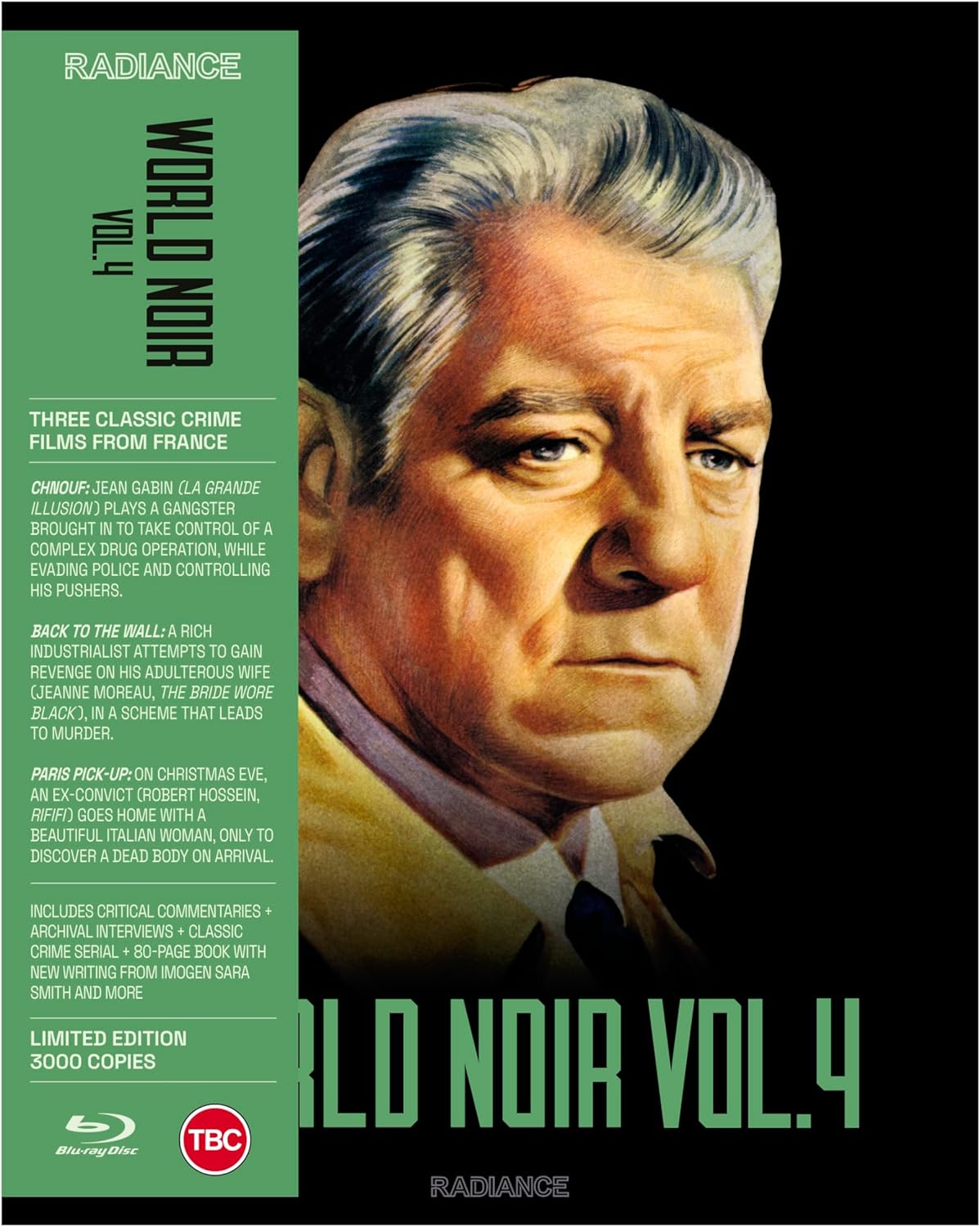 Blu-ray cover art featuring a portrait of an older man against a black background.