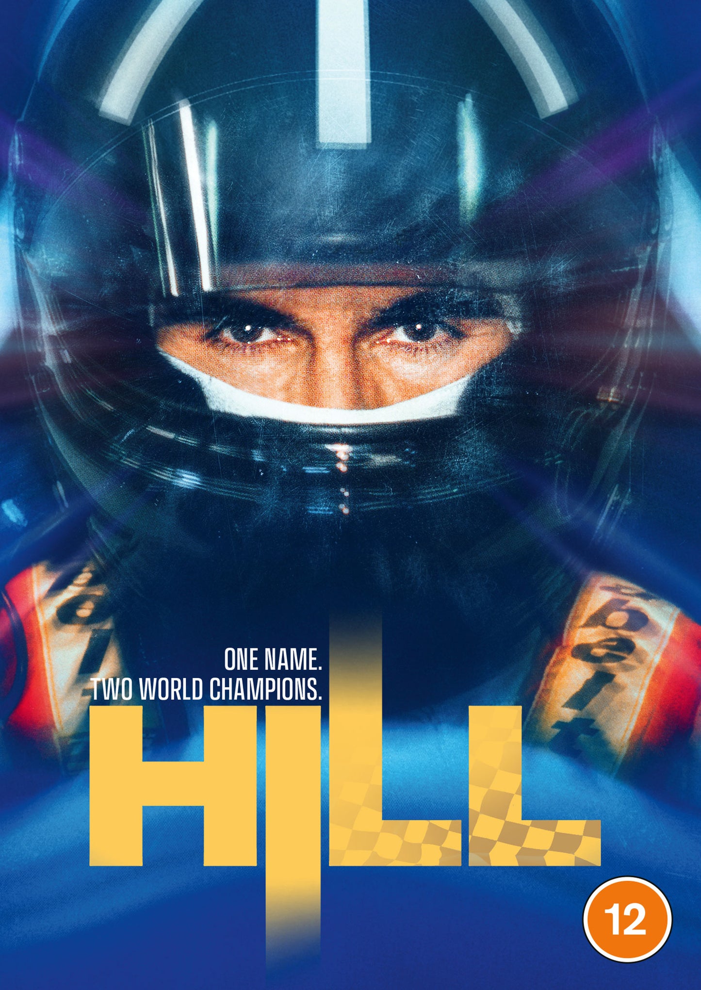 DVD cover for "Hill" featuring a race car driver in a helmet.
