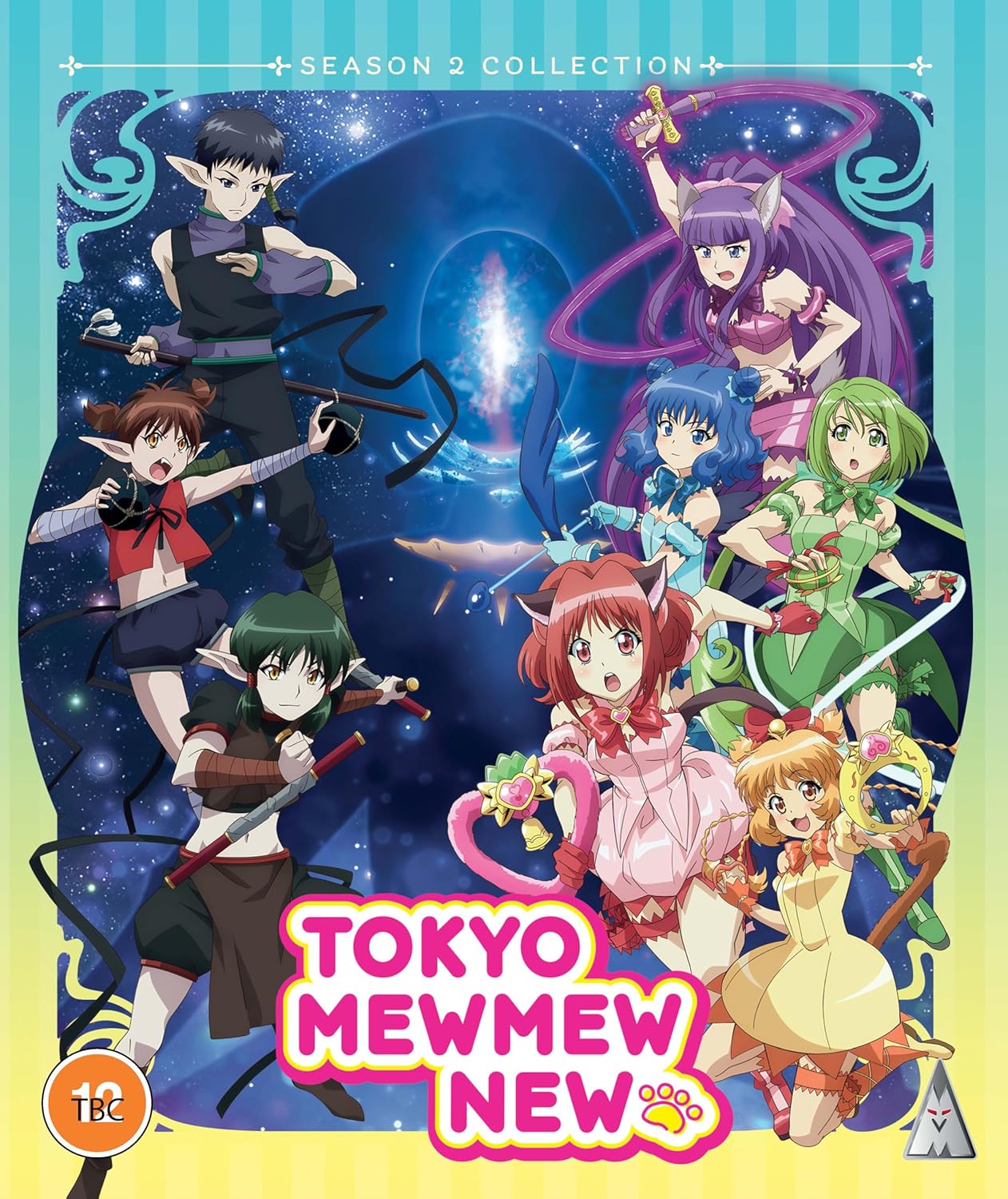 Tokyo Mew Mew New" Season 2 Blu-ray cover featuring five anime characters.