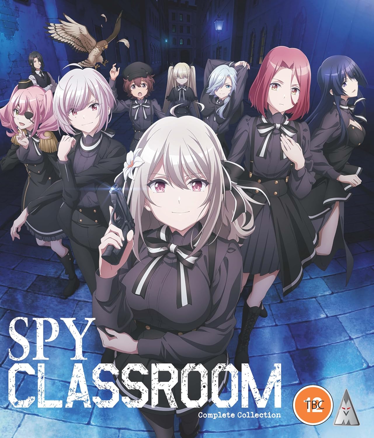 Spy Classroom Blu-ray cover featuring six anime-style characters.