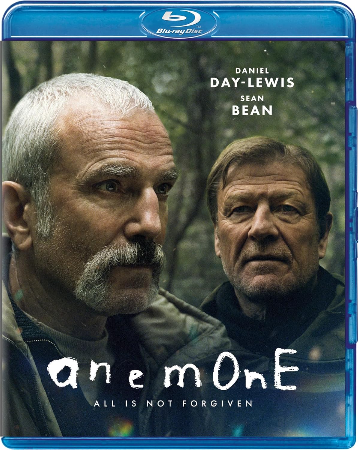 Blu-ray cover for "Anemone" featuring Daniel Day-Lewis and Sean Bean.