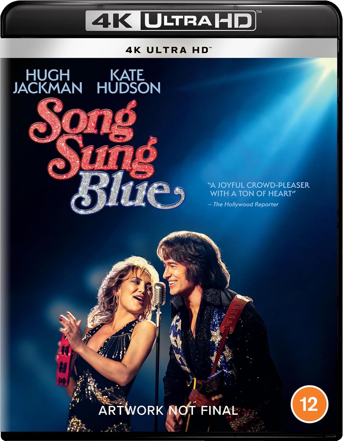 “Song Sung Blue” 4K UHD Blu-ray cover with Hugh Jackman and Kate Hudson.