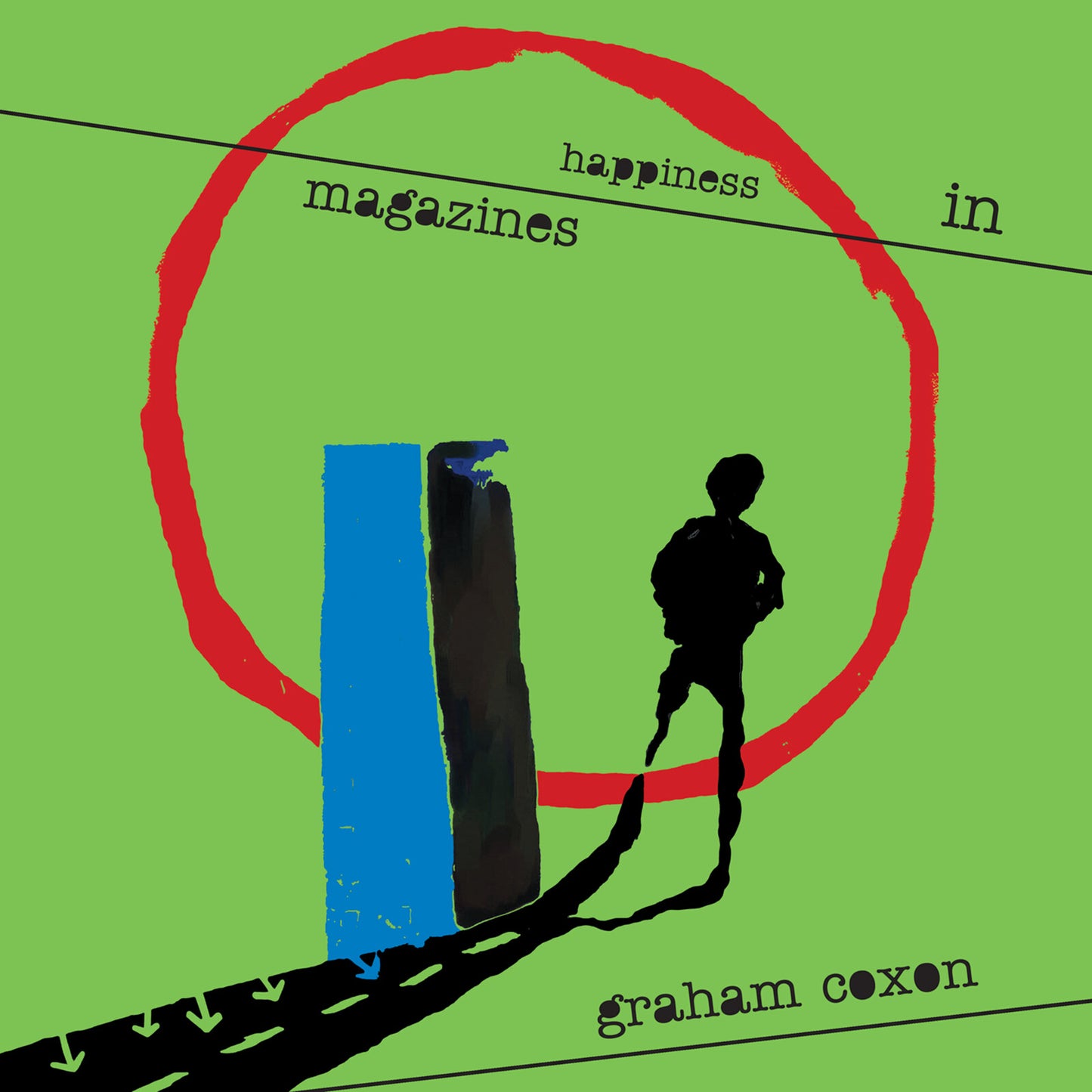Graham Coxon album cover: green background, red circle, silhouetted figures.