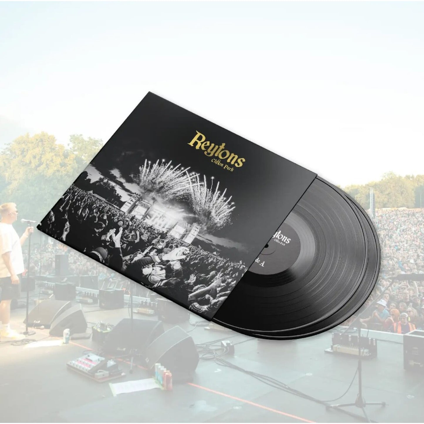 The Reytons vinyl record with concert crowd album cover art.