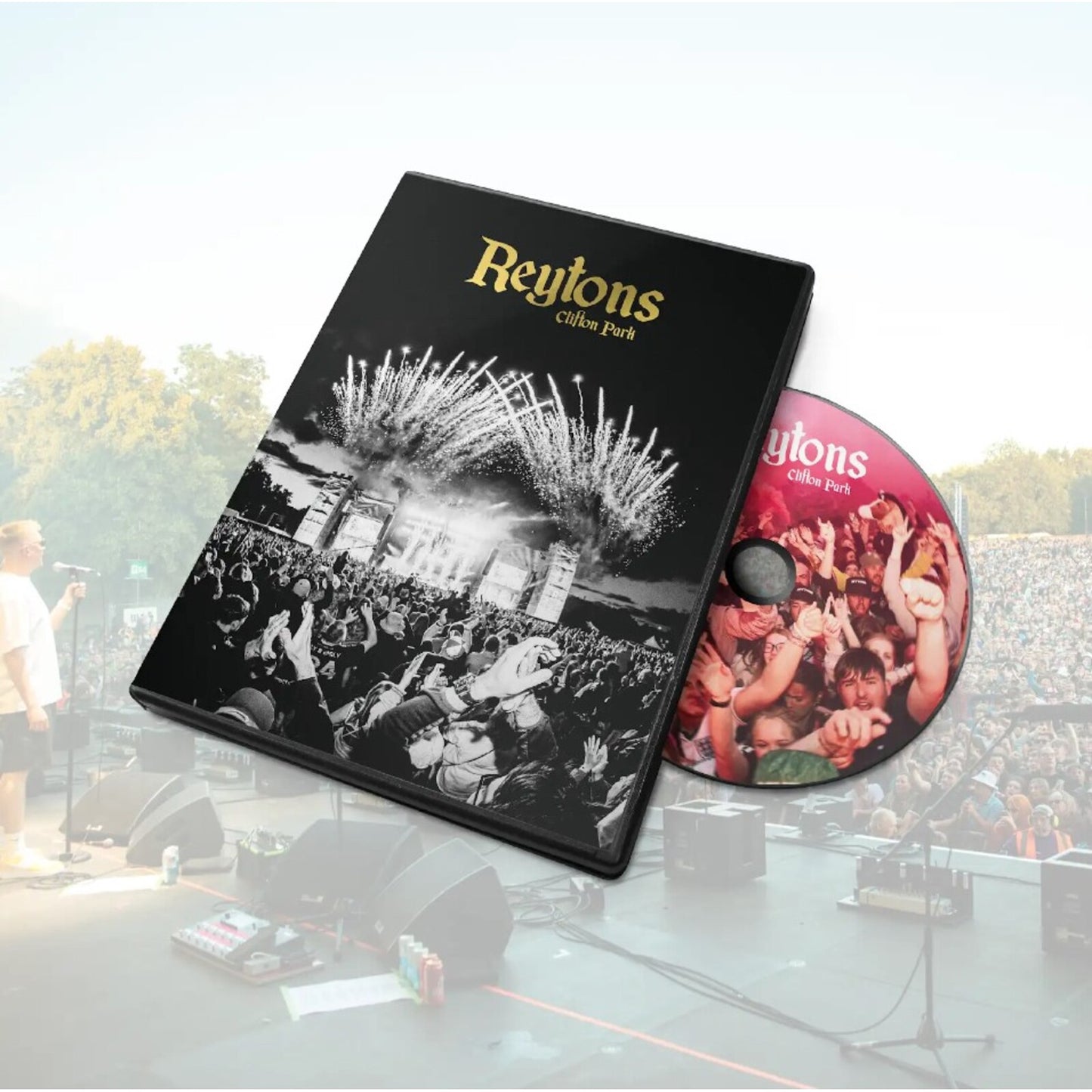 DVD case and disc for "Clifton Park Live" concert footage.