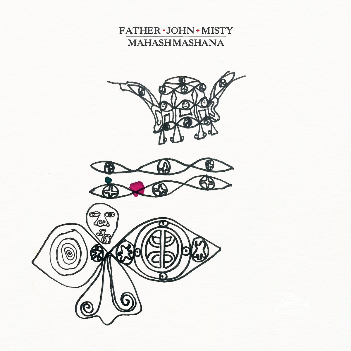 CD cover: black line drawings of eyes and abstract faces on white.