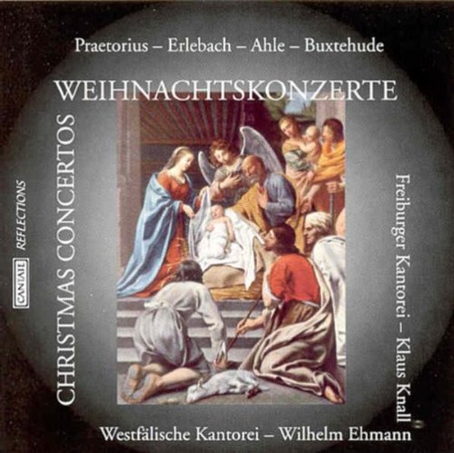 CD cover: "Weihnachtskonzerte" with Renaissance Nativity painting.
