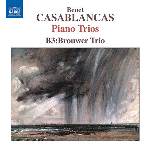 CD cover with stormy seascape painting and text: “Casablancas Piano Trios”.