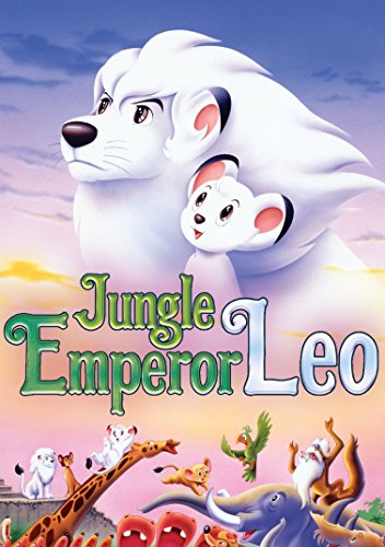 DVD cover for "Jungle Emperor Leo" featuring a lion and cub.