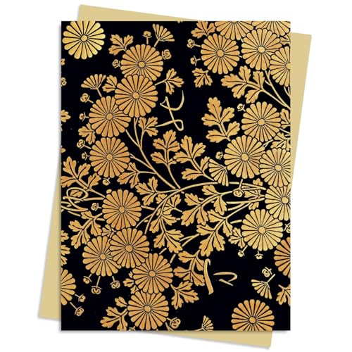 Uematsu Hobi: Box Decorated with Chrysanthemums Greeting Card Pack