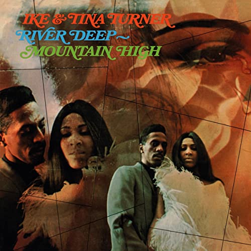 Album cover for Ike & Tina Turner’s “River Deep-Mountain High” featuring portraits.