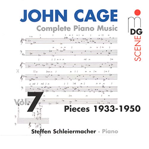 CD cover for John Cage’s Complete Piano Music, Vol. 7, performed by Steffen Schleiermacher.