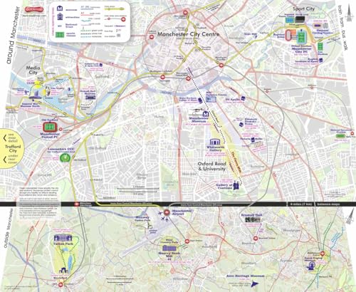 Manchester : mighty city : Map guide of What to see & How to get there