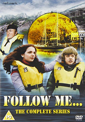 DVD cover for “Follow Me” featuring three people in life vests.