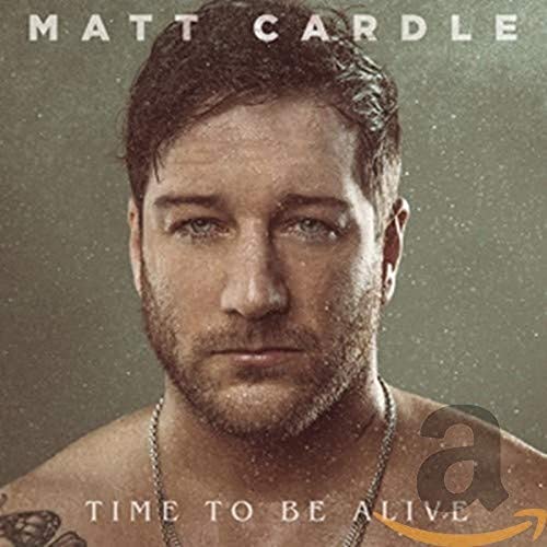 Matt Cardle album cover, close-up portrait of a man with stubble.