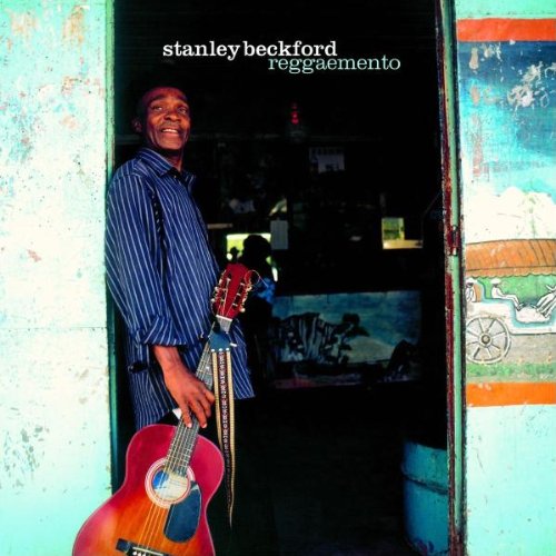 Stanley Beckford album cover featuring a man with a guitar.
