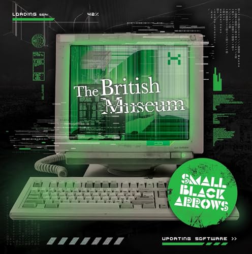 CD cover for Small Black Arrows and The British Museum, digital art.