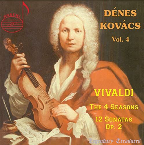 CD cover featuring a portrait of Antonio Vivaldi with violin and text.