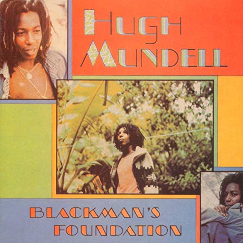 CD cover for Hugh Mundell’s “Blackman’s Foundation” with portrait photos.