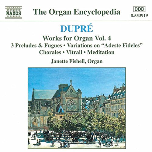 CD cover for organ works by Dupré, featuring a church painting.