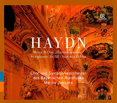 CD cover for Haydn’s Mass in B Flat Major, ornate gold interior.