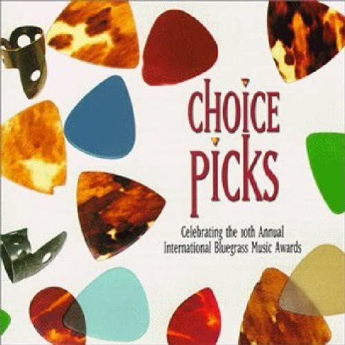 CD cover with colorful guitar picks and the text "Choice Picks".