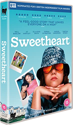 “Sweetheart” DVD cover featuring a young woman in a bucket hat and photos.