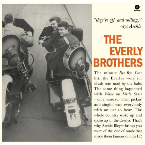 Black and white album cover featuring The Everly Brothers with guitars.