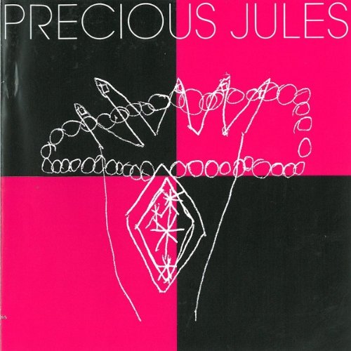 CD cover for “Precious Jules” with pink and black abstract line art.