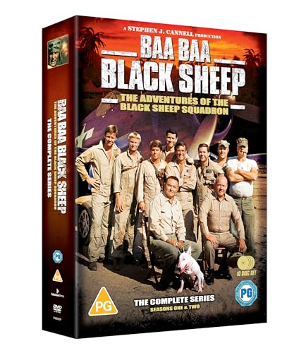 DVD box set cover for Baa Baa Black Sheep featuring a group of pilots.