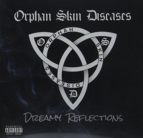 CD cover for "Orphan Skin Diseases - Dreamy Reflections" with Celtic knot.