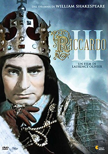 DVD cover featuring Laurence Olivier as King Richard III in regal attire.