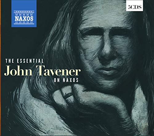 5CD box set of John Tavener’s music with a portrait of a man.