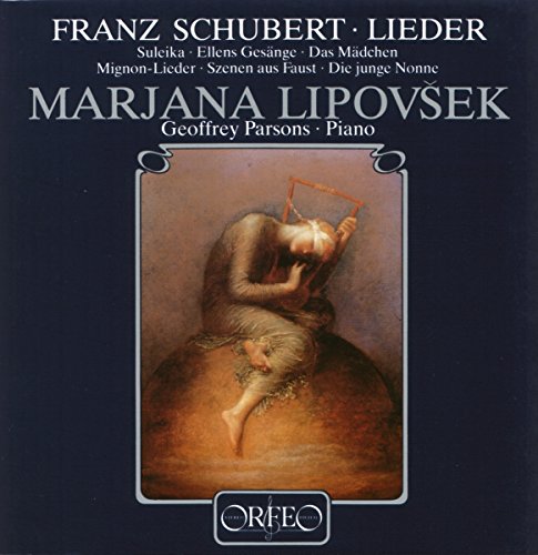 CD cover for Schubert Lieder, featuring a painting of a woman.