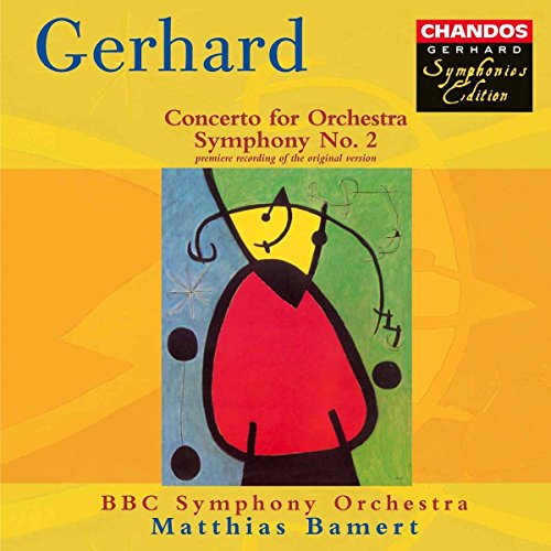 CD cover for Gerhard's Symphony No. 2 with abstract art.