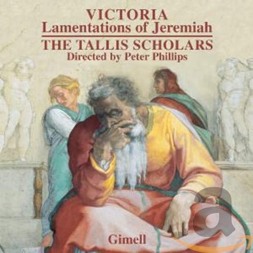CD cover depicting a sorrowful, bearded man and classical statues.