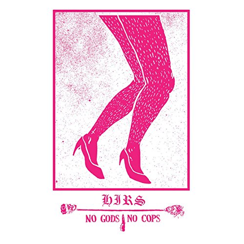 Pink vinyl record cover with illustration of legs in stockings and heels.