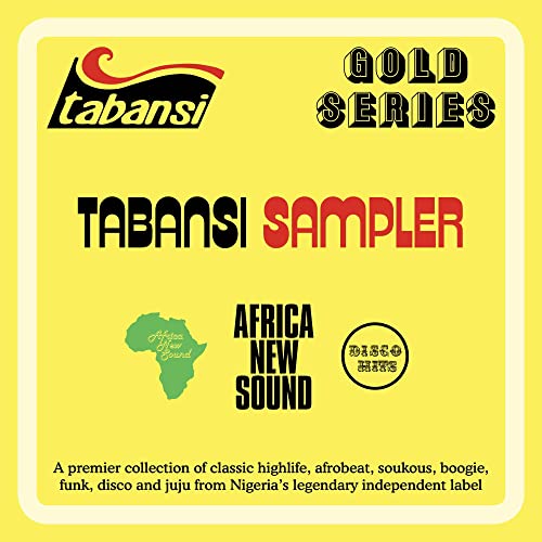 Tabansi Records Sampler CD cover: yellow background with logo and text.