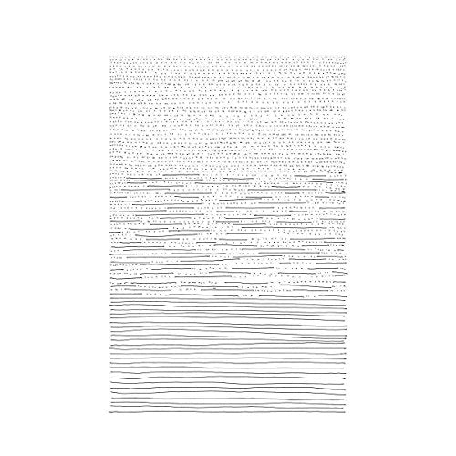 Black and white abstract CD cover with textured, horizontal lines.