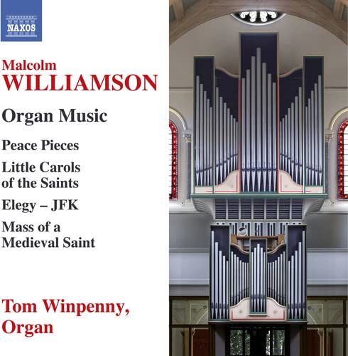 CD cover for Tom Winpenny’s “Williamsonorgan Music” featuring a pipe organ.