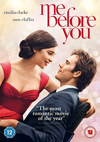 Me Before You" DVD cover featuring Emilia Clarke and Sam Claflin.